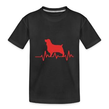Springer Spaniel - Kinder Premium Bio T-Shirt - Schwarz - Vorne