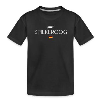 Spiekeroog Urlaub - Kinder Premium Bio T-Shirt - Schwarz - Vorne