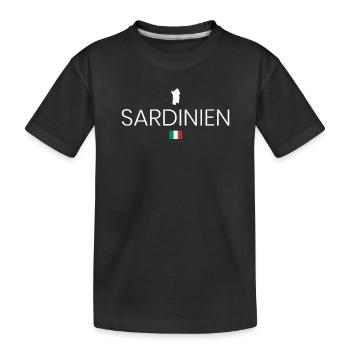 Sardinien Urlaub - Kinder Premium Bio T-Shirt - Schwarz - Vorne