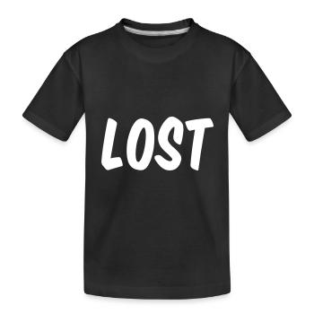 Lost Jugendwort - Kinder Premium Bio T-Shirt - Schwarz - Vorne