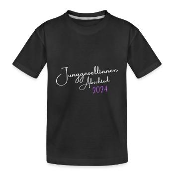 Hen Party 2024 Hen - Kids' Premium Organic T-Shirt - black - Front