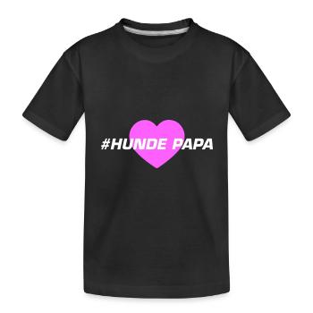 Papa chien - T-shirt bio Premium Enfant - noir - Devant