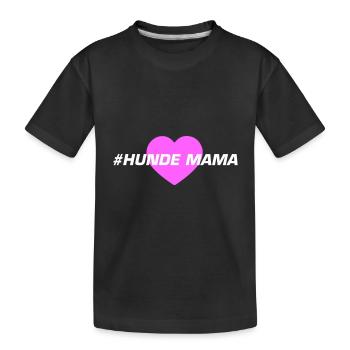 Maman de chiens - T-shirt bio Premium Enfant - noir - Devant