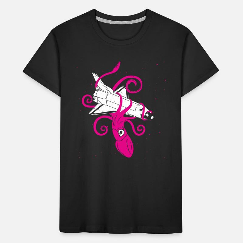 Squid vs Space Shuttle Kinder Premium Bio T-Shirt