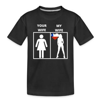 Chili cadeau ma femme ta femme - T-shirt bio Premium Enfant - noir - Devant