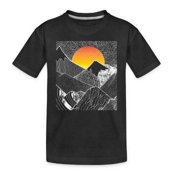 Berg - Kinder Premium Bio T-Shirt - Schwarz - Vorne