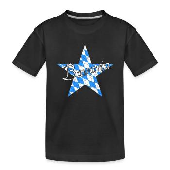 Bavaria Bayern - Kinder Premium Bio T-Shirt - Schwarz - Vorne