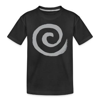 Spirale - Kinder Premium Bio T-Shirt - Schwarz - Vorne