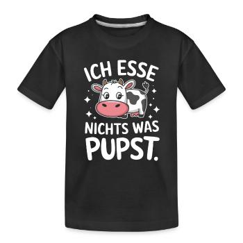 Végétarien Végétalien Végétarien Végétarien - T-shirt bio Premium Enfant - noir - Devant