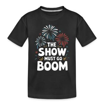 Pyrotechnie Feux d’artifice Pyrotechnie - T-shirt bio Premium Enfant - noir - Devant