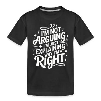 Frau Ehefrau Partnerin Familie Verheiratet - Kinder Premium Bio T-Shirt - Schwarz - Vorne