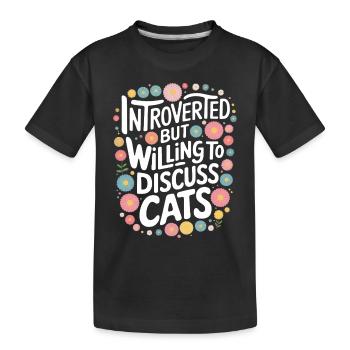Introvertierter asozialer introvertierter - Kinder Premium Bio T-Shirt - Schwarz - Vorne
