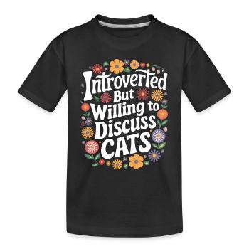 Introvertierter asozialer introvertierter - Kinder Premium Bio T-Shirt - Schwarz - Vorne