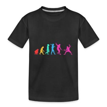 Fencing - Kids' Premium Organic T-Shirt - black - Front
