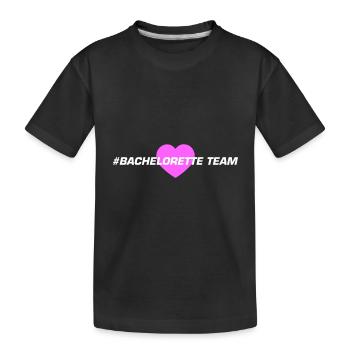 bachelorette team herz - Kinder Premium Bio T-Shirt - Schwarz - Vorne