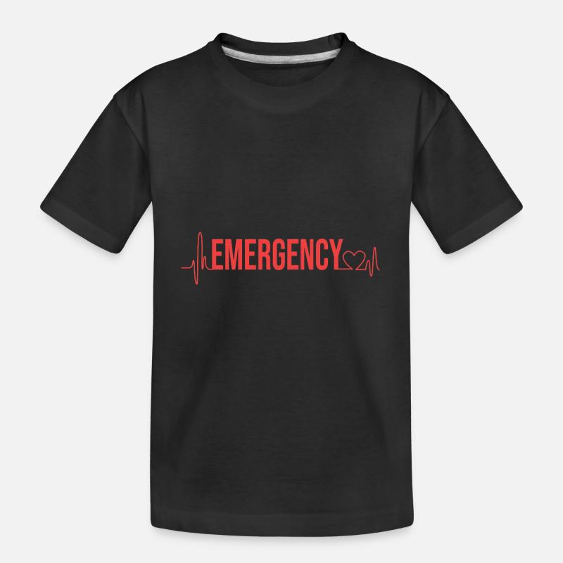 Notfall Krankenschwester - Kinder Premium Bio T-Shirt - Schwarz