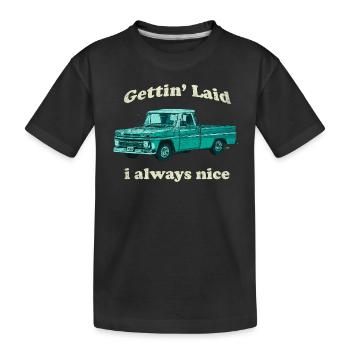 Chevy C-10 Pickup Pickup Truck Auto Vintage - Kinder Premium Bio T-Shirt - Schwarz - Vorne