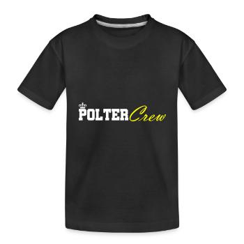 Polter Crew Verlobung Hochzeit - Kinder Premium Bio T-Shirt - Schwarz - Vorne