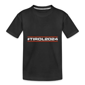 Tirol 2024 - Kinder Premium Bio T-Shirt - Schwarz - Vorne