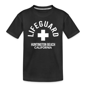 Sauveteur Huntington Beach Graphique - T-shirt bio Premium Enfant - noir - Devant