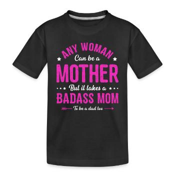 Jede Frau kann eine Mutter sein alleinerziehende Mutter Mütter Tag - Kinder Premium Bio T-Shirt - Schwarz - Vorne