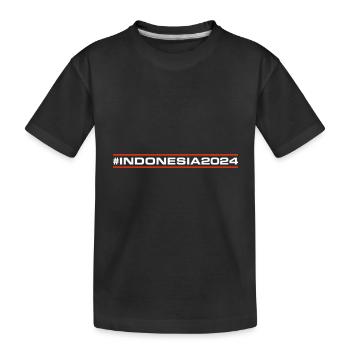 Indonésie 2024 - T-shirt bio Premium Enfant - noir - Devant