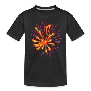 Feiertage: Silvester - Kinder Premium Bio T-Shirt - Schwarz - Vorne