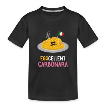 Spaghetti Carbonara | | italien Cadeau - T-shirt bio Premium Enfant - noir - Devant