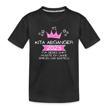 Kinder Kita Abgänger 2023 Kita Absolvent - Kinder Premium Bio T-Shirt - Schwarz - Vorne