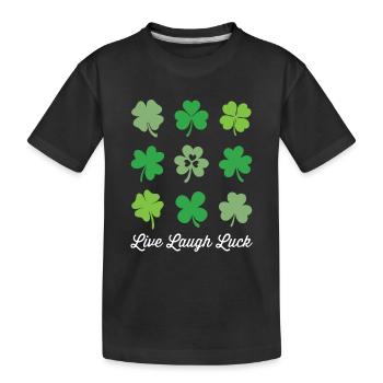 Chance de rire en direct - T-shirt bio Premium Enfant - noir - Devant