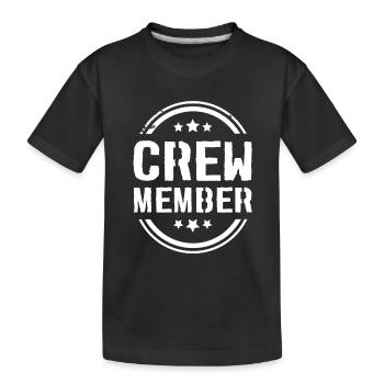 Crew Mitglied - Kinder Premium Bio T-Shirt - Schwarz - Vorne