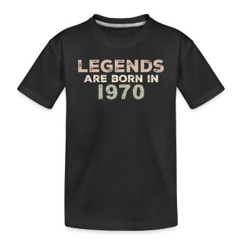 Légendes des années 1970 Vintage rétro anniversaire Original - T-shirt bio Premium Enfant - noir - Devant