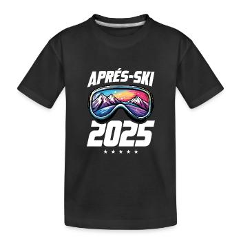 Après-ski 2025 - T-shirt bio Premium Enfant - noir - Devant