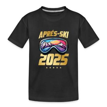 Après-ski 2025 - T-shirt bio Premium Enfant - noir - Devant