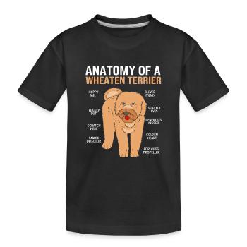 Wheaten Terrier - T-shirt bio Premium Enfant - noir - Devant