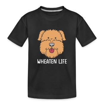 Wheaten Terrier - T-shirt bio Premium Enfant - noir - Devant