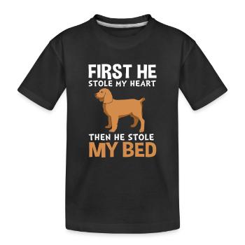 Épagneul Boykin - T-shirt bio Premium Enfant - noir - Devant