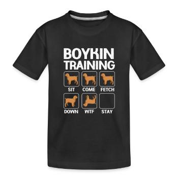 Épagneul Boykin - T-shirt bio Premium Enfant - noir - Devant
