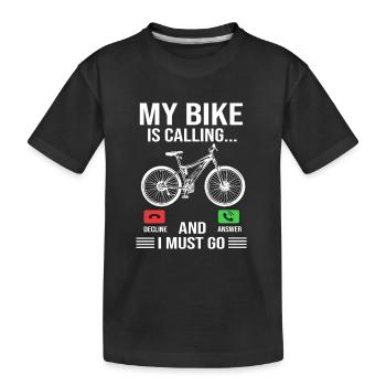 E-Bike EBike E Bike - T-shirt bio Premium Enfant - noir - Devant