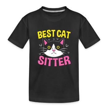 Pet Sitter Animaux Baby-sitter - T-shirt bio Premium Enfant - noir - Devant