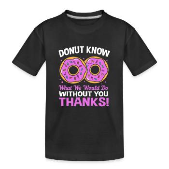 Mitarbeiter der Woche Mitarbeiter des Monats - Kinder Premium Bio T-Shirt - Schwarz - Vorne