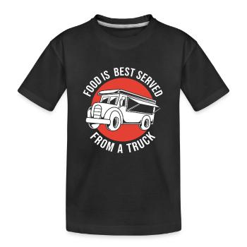 Snack Food Truck - Kids' Premium Organic T-Shirt - black - Front