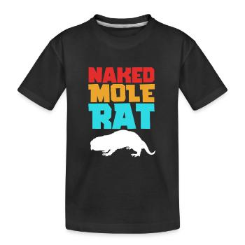 Chiot de sable - T-shirt bio Premium Enfant - noir - Devant