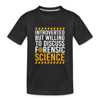 Criminalistique, Scientifiques médico-légaux, Sciences médico-légales - T-shirt bio Premium Enfant - noir - Devant