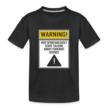 Experts médico-légaux Médecine légale - T-shirt bio Premium Enfant - noir - Devant