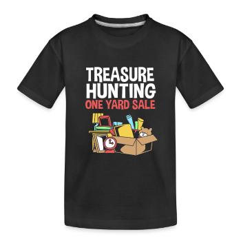 Flea market flea market - Kids' Premium Organic T-Shirt - black - Front