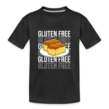 Sans gluten - T-shirt bio Premium Enfant - noir - Devant