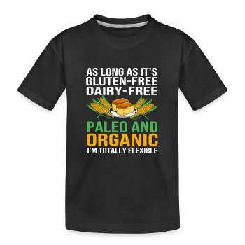 Sans gluten Gluten - T-shirt bio Premium Enfant - noir - Devant
