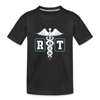 Atmung Atmen Sauerstoff - Kinder Premium Bio T-Shirt - Schwarz - Vorne