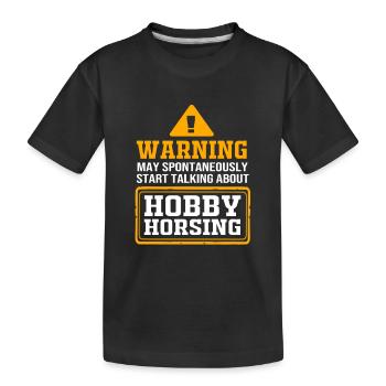 Hobby Cheval Hobby Horsing Hobbyhorsing - T-shirt bio Premium Enfant - noir - Devant